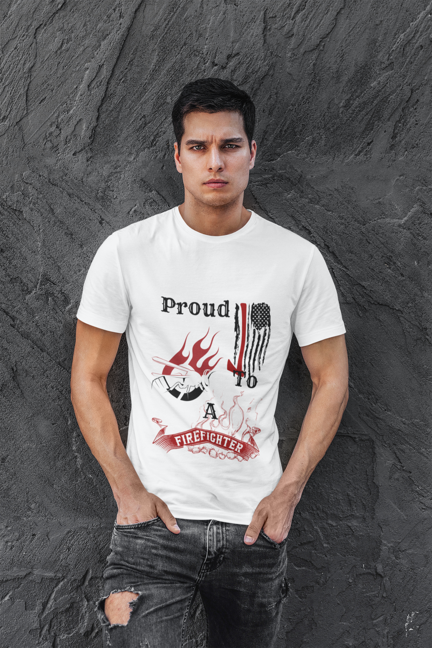 Proud To Bee A Firefighter -Unisex Premium t-shirt